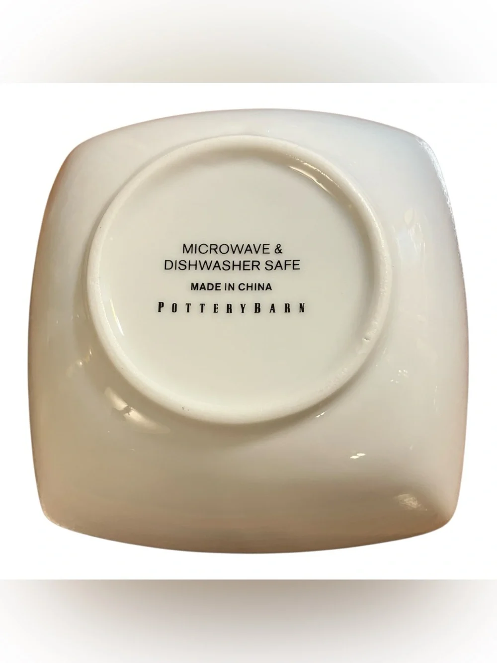 Pottery Barn Let Loose and Go Nuts Dish White Ceramic